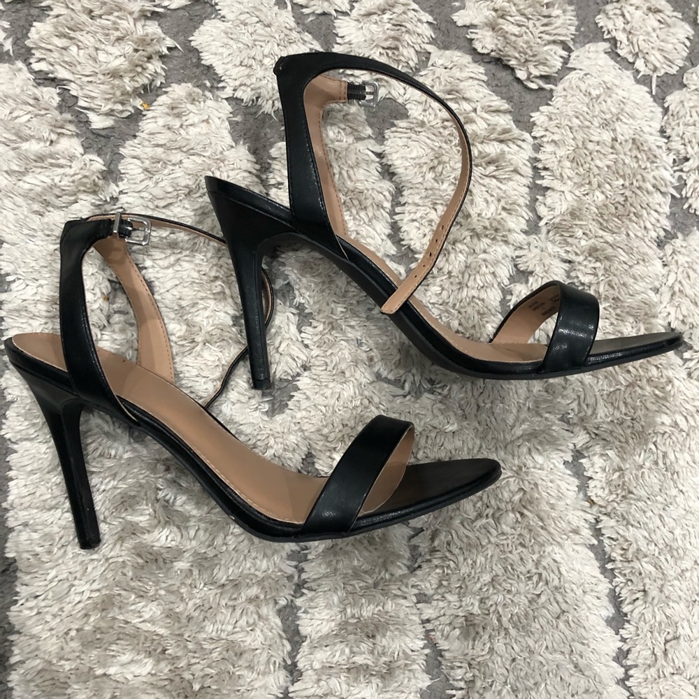 Size 13 black strappy heels Abound Nordstrom Rack
